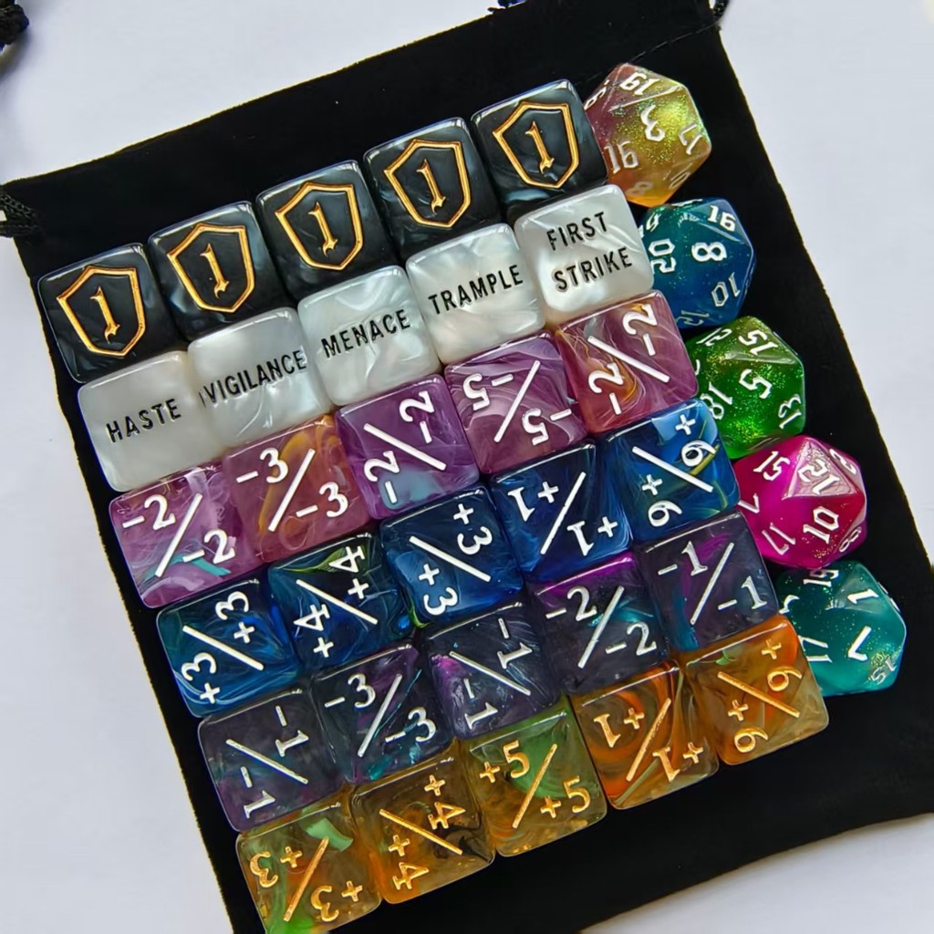 65 ชิ้น-16 มม.นับลูกเต๋า + 1/-1 ลูกเต๋าของเล่นเด็ก D6 เคาน์เตอร์สําหรับ MTG Magic The Gathering Loyalty & Gaming Token ลูกเต๋า 6 ด้านข้าง