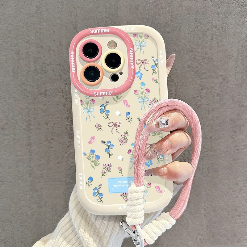 Case+สร้อยข้อมือRealme C63 C61 C53 C51 C51S C35 C33 C30 C30S C21Y C25Y C21 C20 C20A Narzo 60 50 50i 