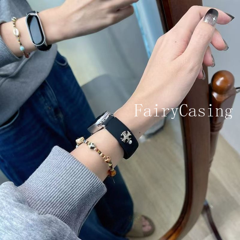 สายซิลิโคนใหม่สําหรับ Xiaomi Mi Band 10 9 8 7 Pro เปลี่ยนสร้อยข้อมืออุปกรณ์เสริมสําหรับ Mi Band 9 8 สายรัดข้อมือ active ราคา ถูกที่สุด ดีลบีเคเค แกลเลอรีภาพที่ 3