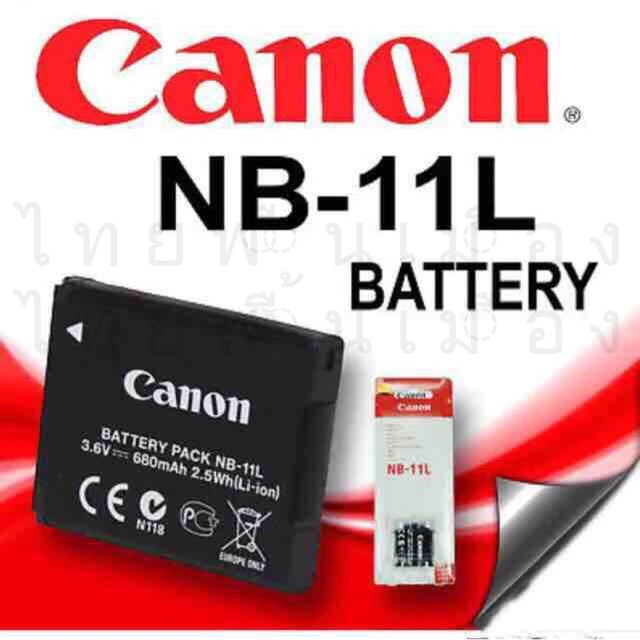 ใช้ได้ แบตเตอรี่ Canon NB-11L สำหรับ Powershot A2300 2400 2500 3400 4000 ELPH 320 340HS