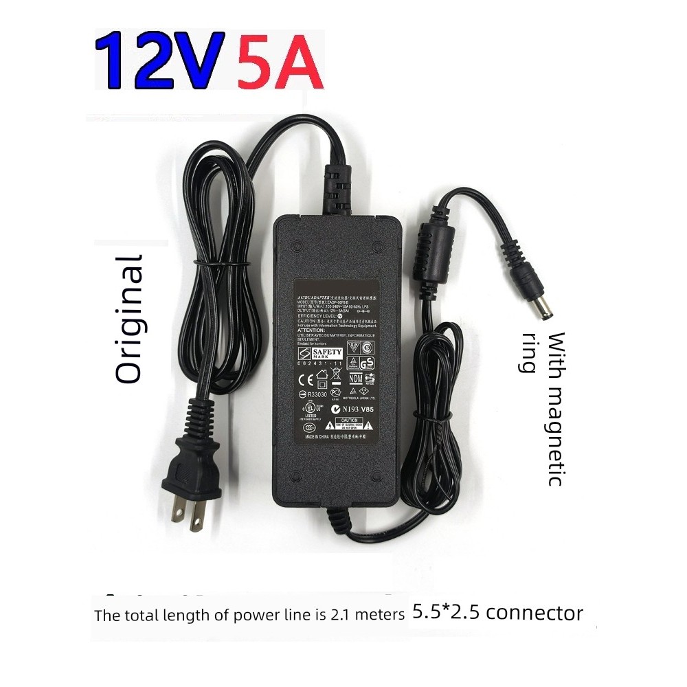 universal travel adapter anker เดิม12V5A อะแดปเตอร์การตรวจสอบความปลอดภัยจอแอลซีดี12V3A2A1a สากลไฟ LE