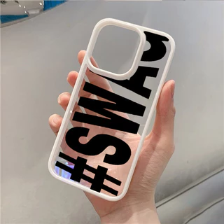 สําหรับiPhone 11 16 14 15 12 13 Pro Max 17 16e 8 7 Plus XR X XS Max SE2020 2022 ตัวอักษรภาษาอังกฤษClear Softกันกระแทก