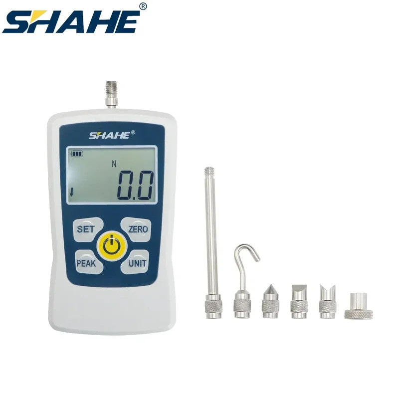 SHAHE Digital Force Gauge พร้อม Backlight Electronic Push Pull Force Gauge Digital Dynamometer แบบพก