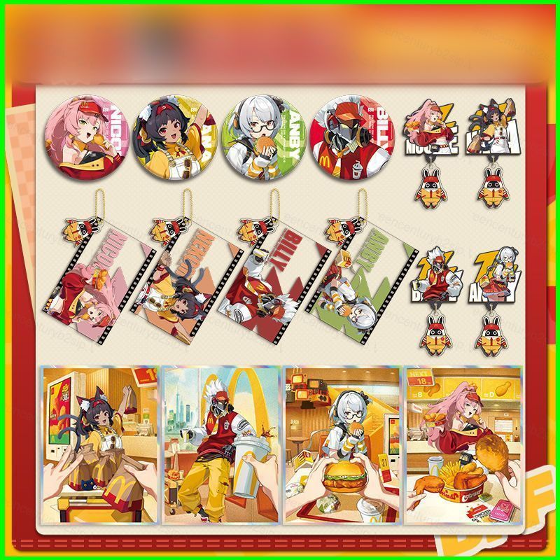 G2P Zenless Zone Zero x McDonalds อุปกรณ์ต่อพ่วงการเล่นเกมของขวัญวันวาเลนไทน์สําหรับแฟนคอลเลกชัน P2G