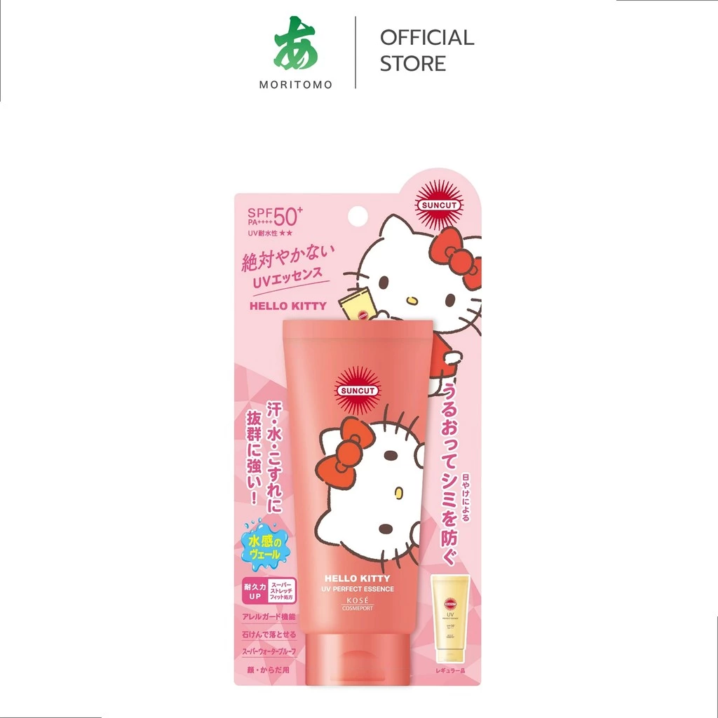 MORITOMO Official - SUNCUT Uv Perfect Essence SPF50+ Pa++++ 80 g / เอสเซ้นส์ป้องกันแดด ชุ่มชื้น สำหรับทาผิวหน้า ผิวกาย