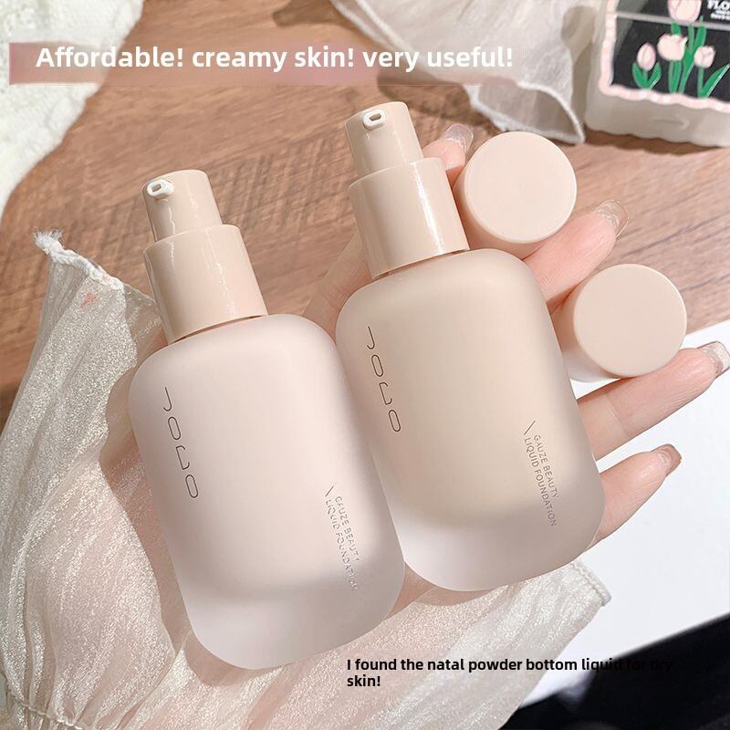 JOCO Velvet Skin Foundation Liquid Long-lasting Oil-control High-covershion Dry-skin-friendly Natura