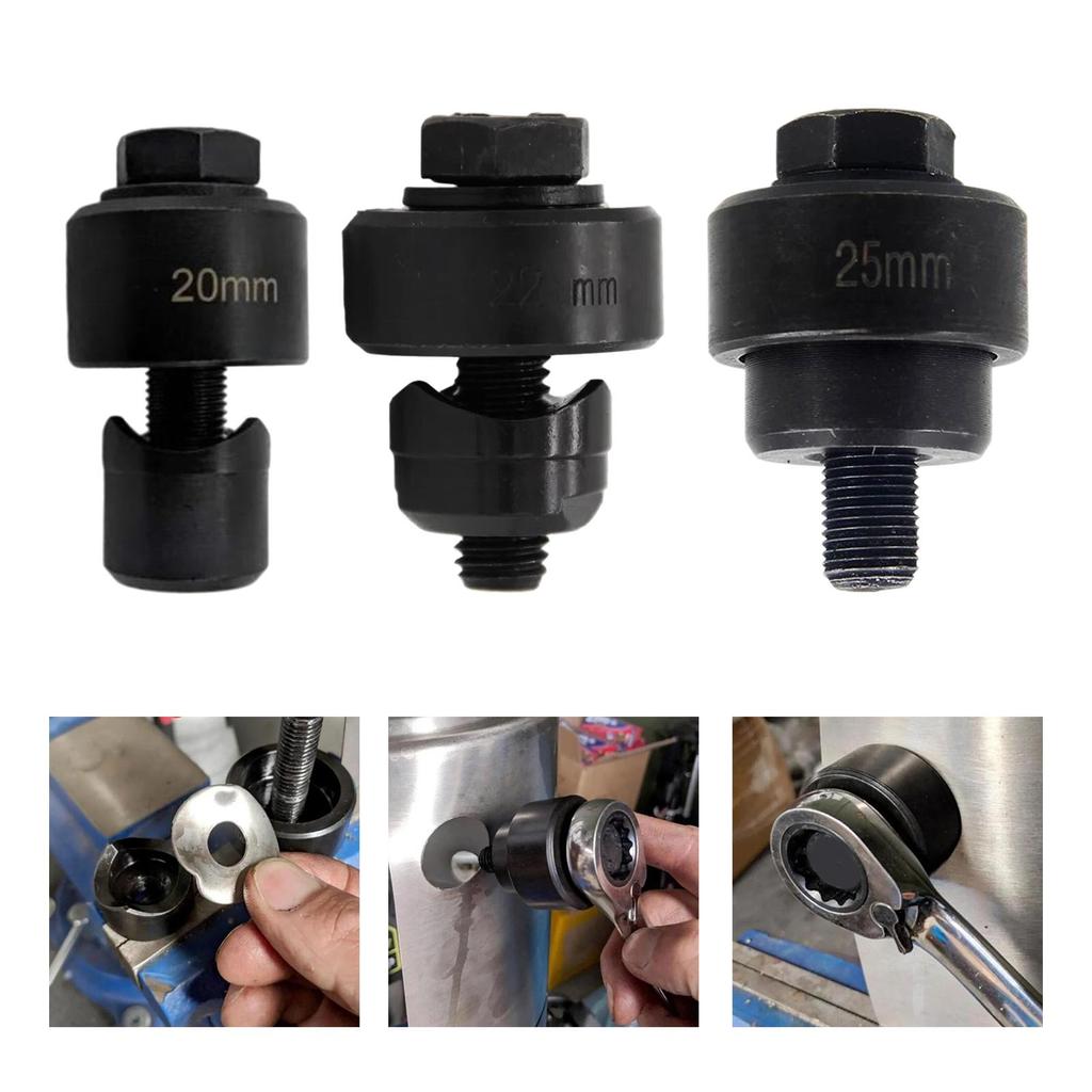 [Freneci4] แผ่นโลหะ Knockout Die Punch ชุดคู่มือ Punch เครื่องมือสําหรับอลูมิเนียมทองแดงทองเหลืองงาน