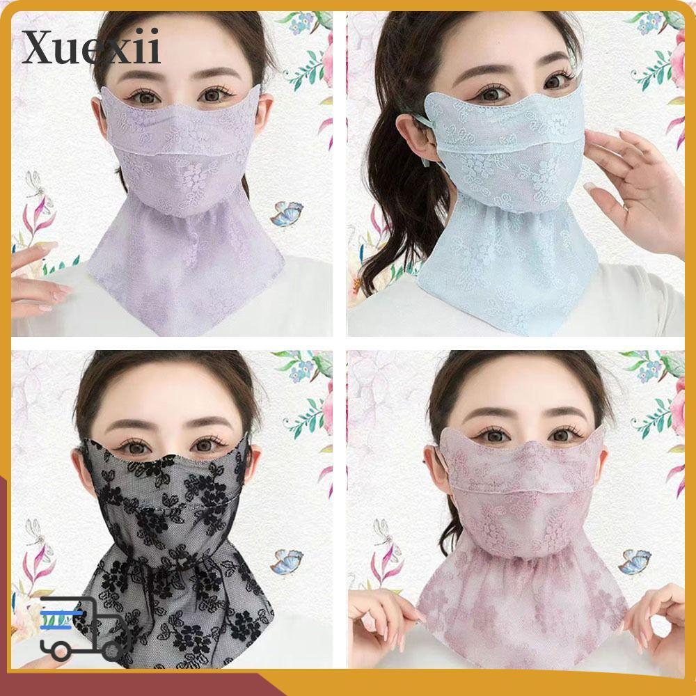 XUEXII ผ้าพันคอป้องกันแสงแดด และฝุ่น PM 2.5 กันUV ออกแบบมาให้สวมใส่ง่ายสบายคอ
