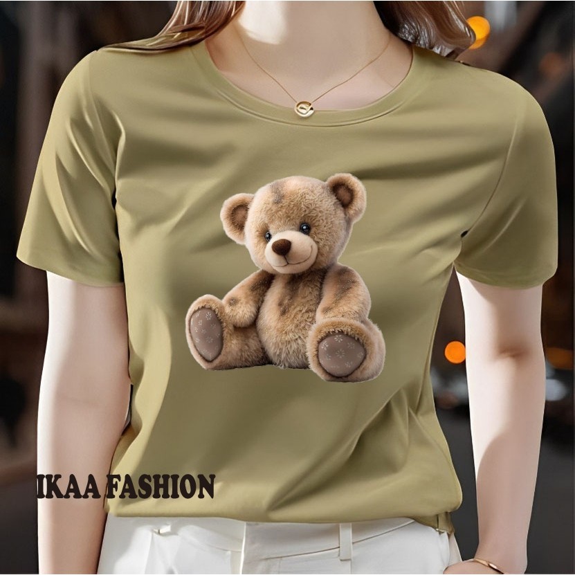 CODWOMENS DISTRO T-SHIRTS / BUY 3 ฟรี HEADSEDDY BEAR T-SHIRTS / SHORT-SLEEVED เสื้อยืดผู้หญิง / เสื้