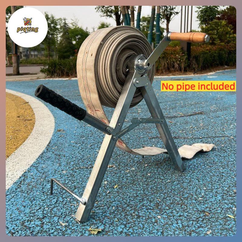 PP แบบพกพาท่อ Reel Machine คู่มือ Fire Water Winder พับการเกษตรชลประทาน Artifact Winding Ra PP