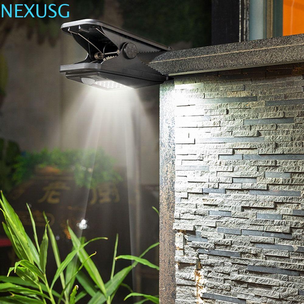 NEXUSG แสงเหนี่ยวนําร่างกายมนุษย์, ไฟคลิปพลังงานแสงอาทิตย์แบบพกพาที่สว่างเป็นพิเศษ, 72/112LED Campin