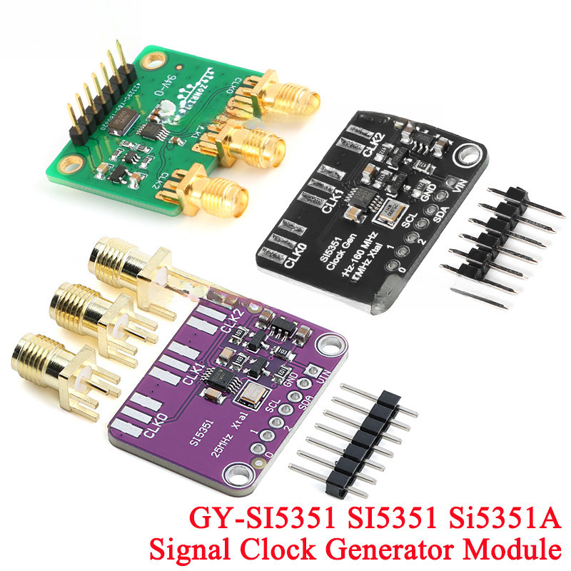 Si5351 Si5351A นาฬิกาเครื่องกําเนิดไฟฟ้า Breakout Board Precision 8KHz-160MHz 25MHz คริสตัล Controll