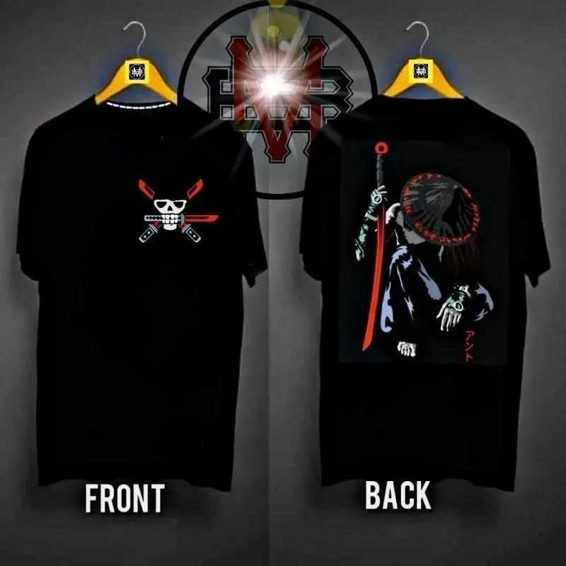 เสื้อยืดผ้าฝ้ายพิมพ์ลายหลวมใหม่ เสื้อยืดแขนสั้นลำลองสำห รับเล่นกีฬาสไตล์อเมริกันยูนิเซ็กซ์