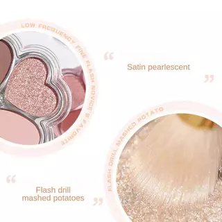 [cod&hot Sale] Leixina พาเลทอายแชโดว์ Lucky Clover 4 สีสําหรับผู้เริ่มต้น Matte Natural Nude แต่งหน้าติดทนนาน