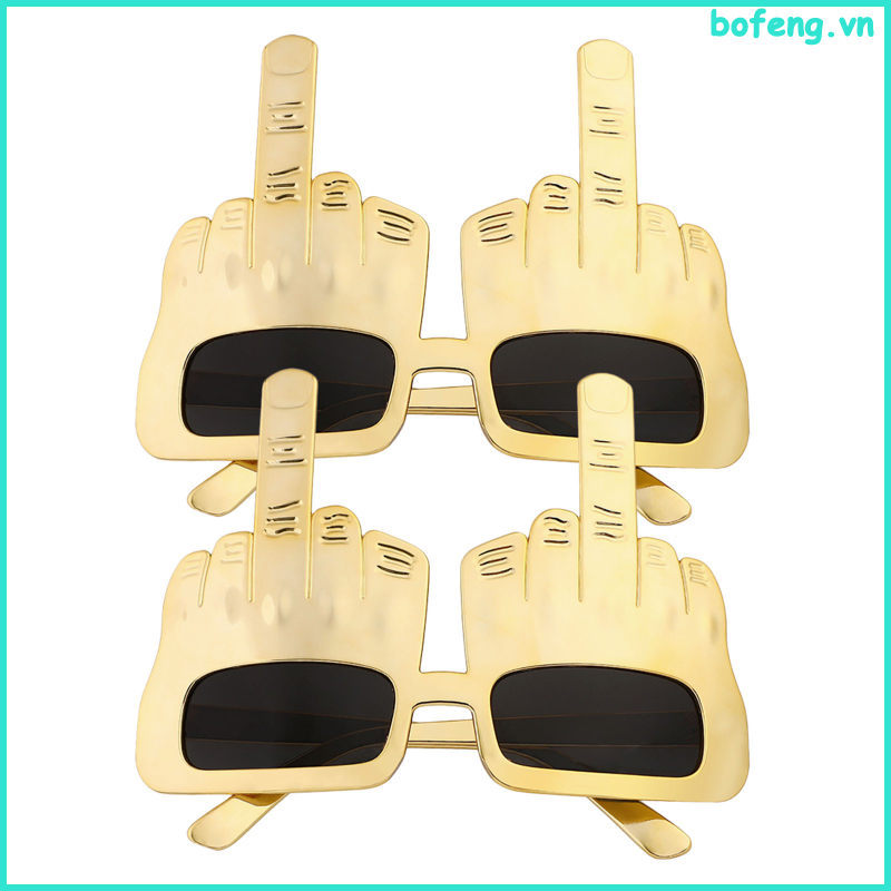 ตลก Party Sunglass Fingers รูปแว่นตา 2 ชิ้น bofeng