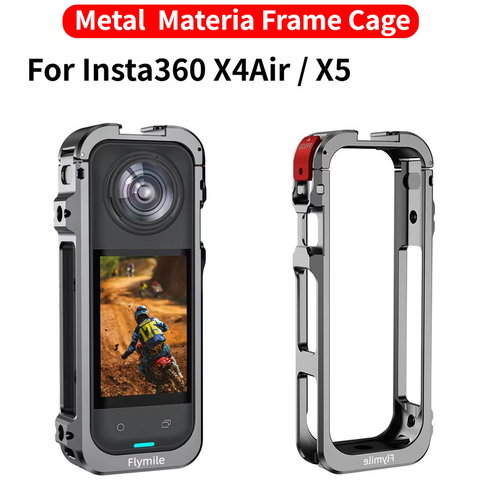กรอบโลหะกรงสําหรับ Insta360 X6 X4Air X5 X4 Insta360X6 Insta360X4Air Insta360X5 Insta360X4 กันกระแทกก