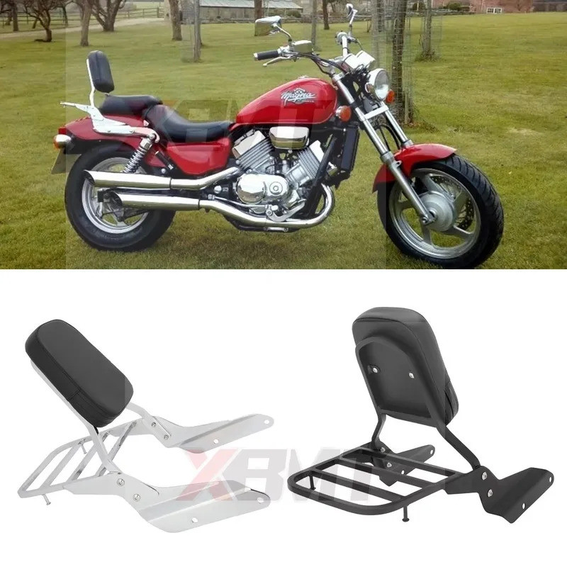 รถจักรยานยนต์ด้านหลังพนักพิง Sissy Bar กระเป๋าเดินทางสําหรับ Honda Magna VF 250 VF250 1995-2007 VF 7