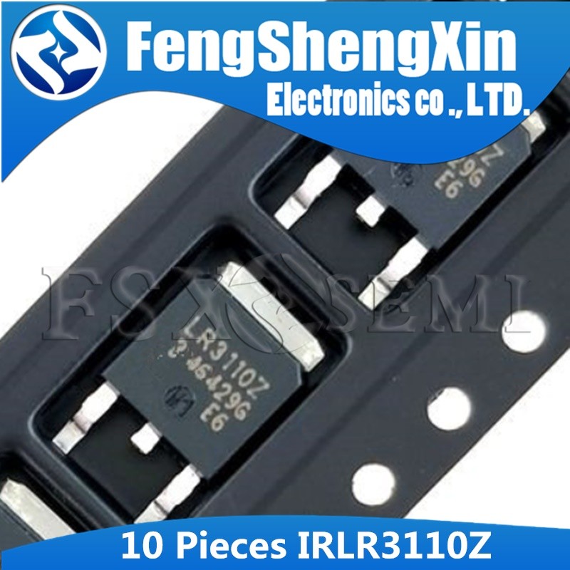 10pcs IRLR3110Z TO-252 IRLR3110 TO252 LR3110Z LR3110 IRLR3110ZTBF IRLR3110ZTRPBF N-Channel ทรานซิสเต