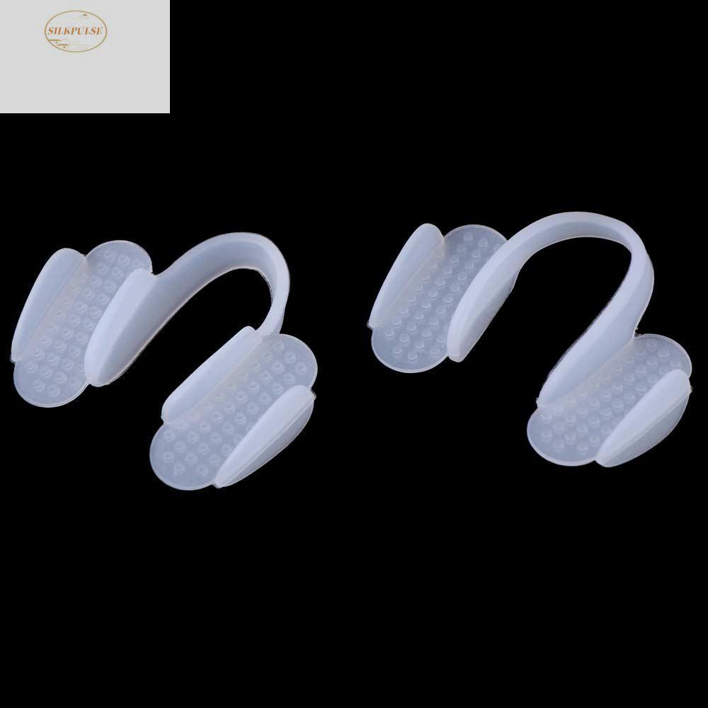 SILKPULSE 2 ชิ้น Anti Snoring Mouthpiece ปรับสบาย Anti-Snoring Mouthpiece พร้อมกล่องเก็บนํากลับมาใช้