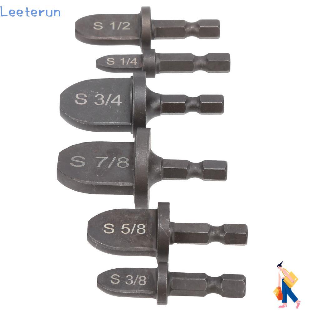 LEETERUN 6 ชิ้น HVAC Swaging เครื่องมือ, 1/4 "ถึง 7/8 "Bits 1/4 นิ้ว Hex Shank ท่อทองแดง Expander, ท