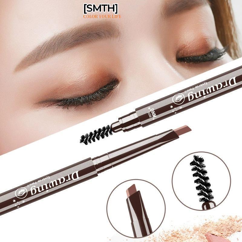 [SMTH] DNM 7 Color Natural Makeup Double Head Super Fine Eyebrow Pencil Waterproof Long Lasting Easy Ware Eye Brow Make Up Pen New Stock
