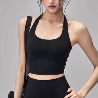 สปอร์ตบรา Knot Back ไม่มีโครง กระชับและสวมใส่สบาย เหมาะสำหรับการออกกำลังกายที่ฟิตเนสและโยคะ