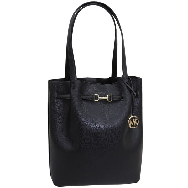 Michael Kors กระเป๋าโท้ทสำหรับผู้หญิง หนังสีดำ 35S5G2ZT3T BLACK MICHAEL KORS รองรับ A4 [ส่งตรงจากญี่