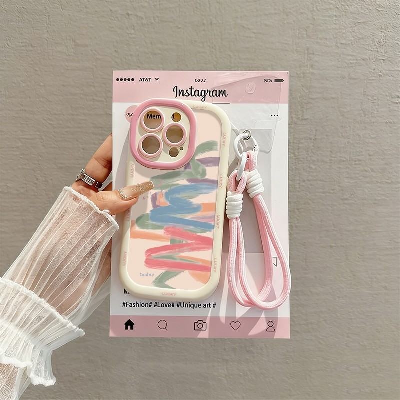 เคส+สร้อยข้อมือ OPPO A3X A3 A7 A5S A12 A11K A3S A12E A15 A15S A16 A16S A54S A16K A16E A17 A17 A17K A