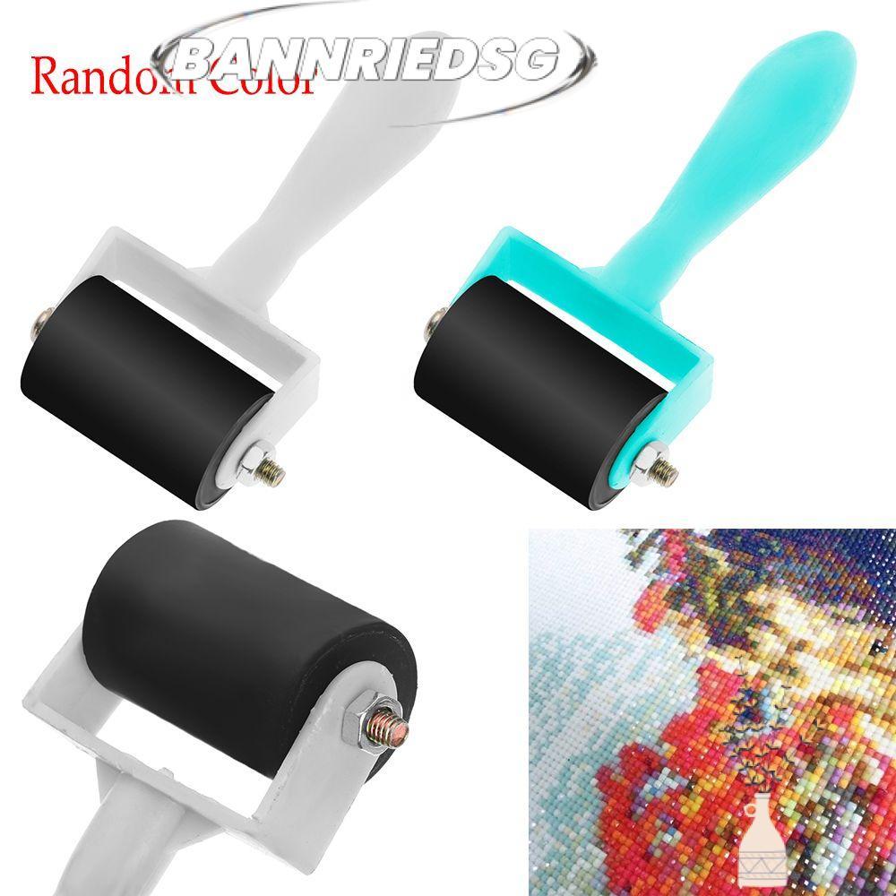 BANNRIEDSG989YR สีสุ่มศิลปะพลาสติก Rolling Pin 5D เครื่องมือดินเหนียวมัลติฟังก์ชั่น