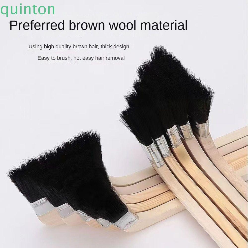 QUITON Universal Bristle Brush, Handle Wooding Wall Painting Wood Handle Brush, Cleaning Tool Long H