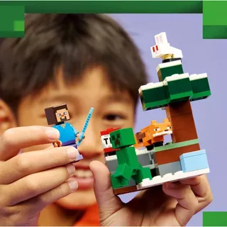 (พร้อมส่งด่วนภายในวัน) LEGO Minecraft 21583 Steve’s Taiga Adventure