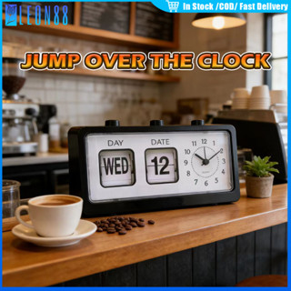 ของมาใหม่！นาฬิกาปฏิทินตั้งโต๊ะ นาฬิกาพลิก แบบพลาสติก พร้อม 3…