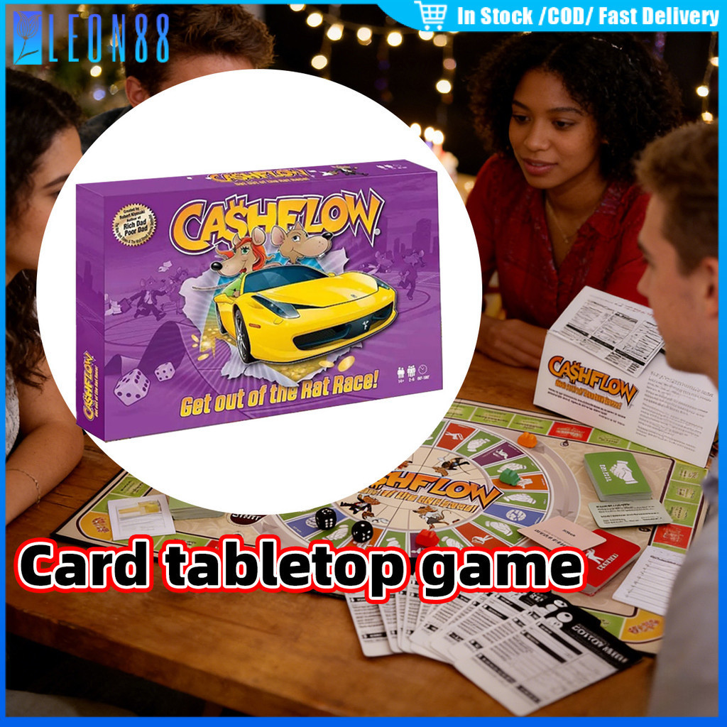 ของมาใหม่！cashflow game เกมกระแสเงินสด บอร์ดเกม ภาษาอังกฤษ เล่นในงานปาร์ตี้ เกมสนุก ฝึกสมอง