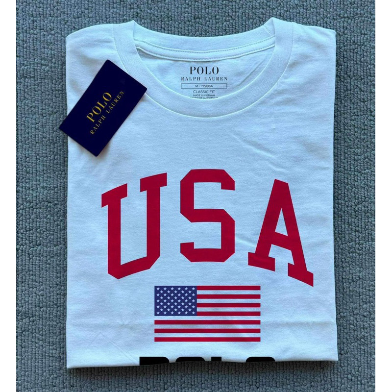 เสื้อยืดพิมพ์ลายสไตล์คลาสสิกพรีเมียม คอเตี้ยเนื้อผ้าฝ้าย สำหรับทั้งผู้ชายและผู้หญิง