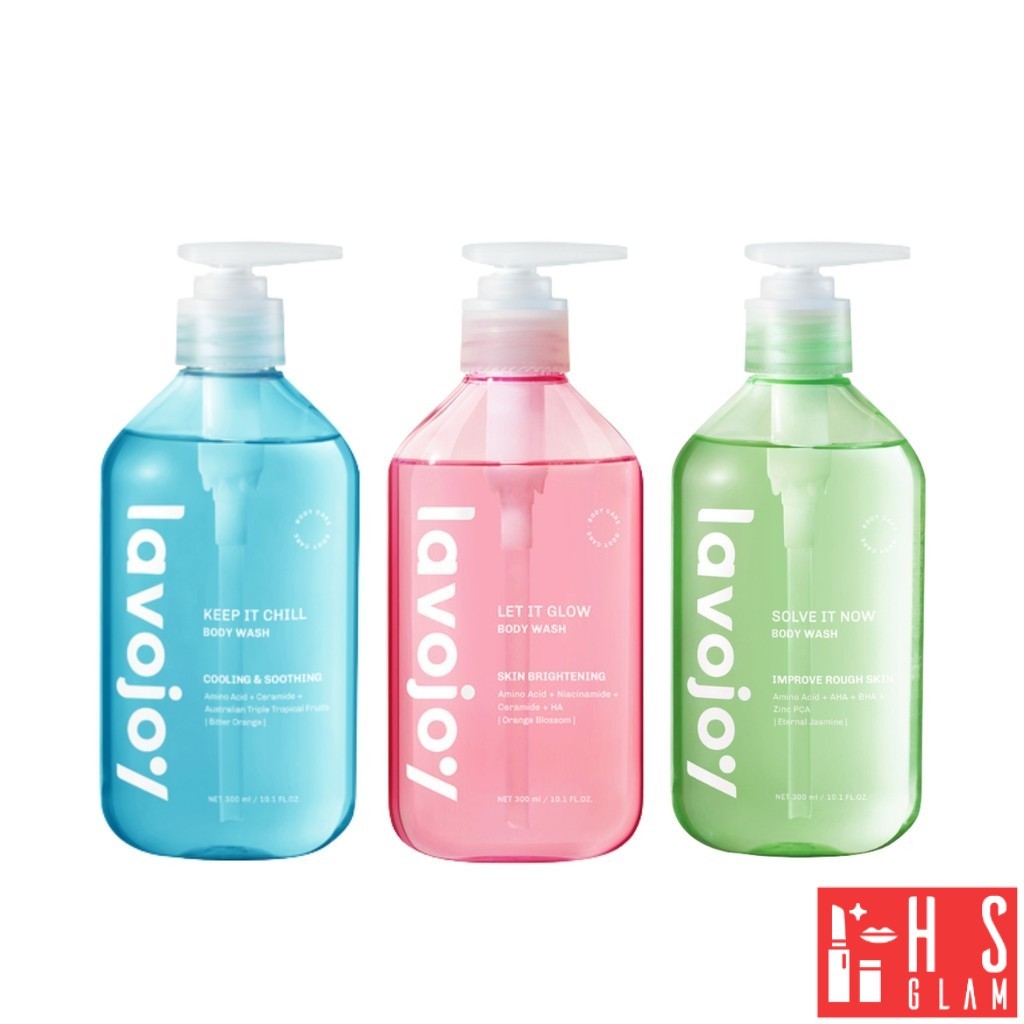 lavojoy Body Wash ลาโวจอย เจลอาบน้ำ อ่อนโยน กลิ่นหอม ไม่แห้งตึง สัมผัสนุ่ม มี 3 สูตร ขนาด 300 ml