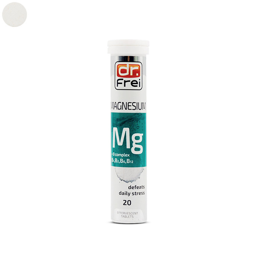 dr. Frei Magnesium + B1+B2+B6+B12 หลอด 20 เม็ด
