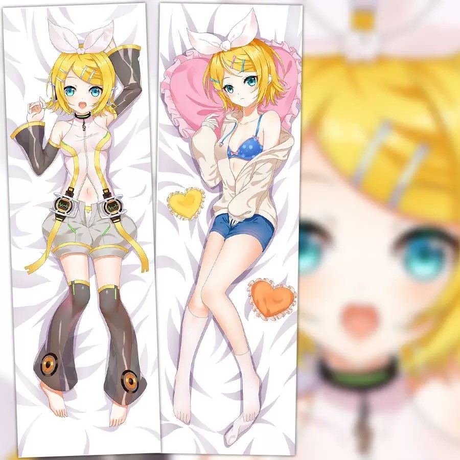 Hatsune Miku Kagamine Rin Dakimakura ปลอกหมอนกอดหมอน Body Cover Case