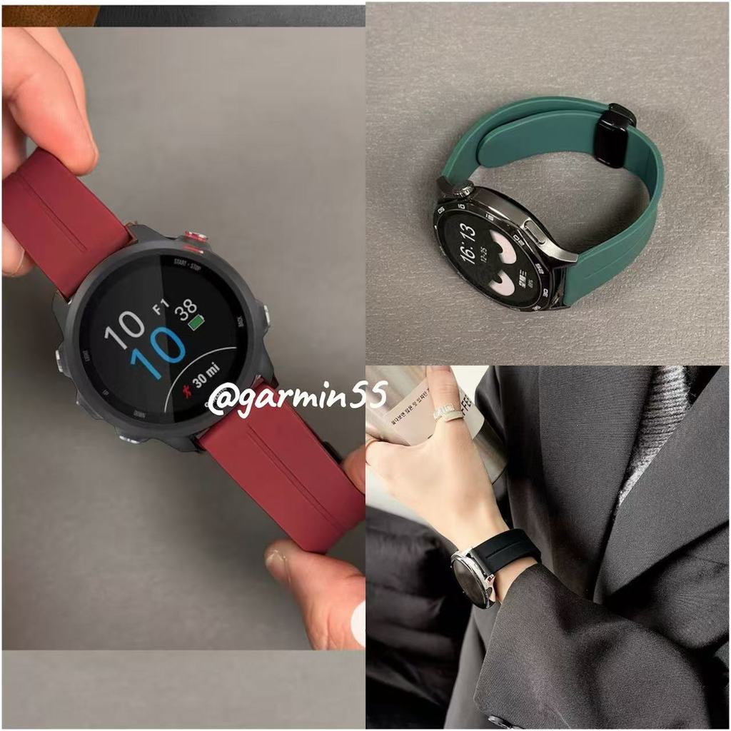 สายนาฬิกาgarmin forerunner245 245music 165 55 645 570(42mm) s40 active5 active6 vivoactive3สาย20mm ราคา ถูกที่สุด ดีลบีเคเค