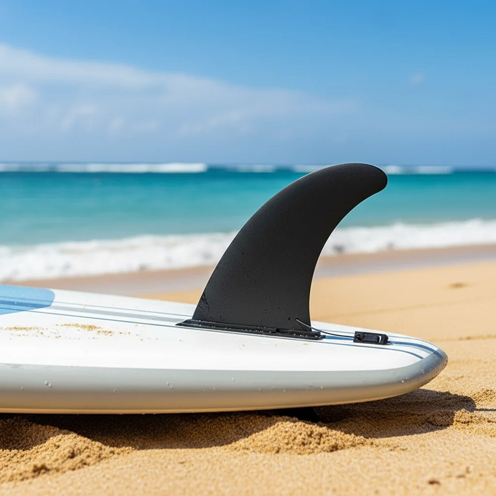 9ft กระดานโต้คลื่น Center Fin 22 ซม. - Paddle Board Surf Fin เปลี่ยน, Longboard ทนทาน Water Wave Fin