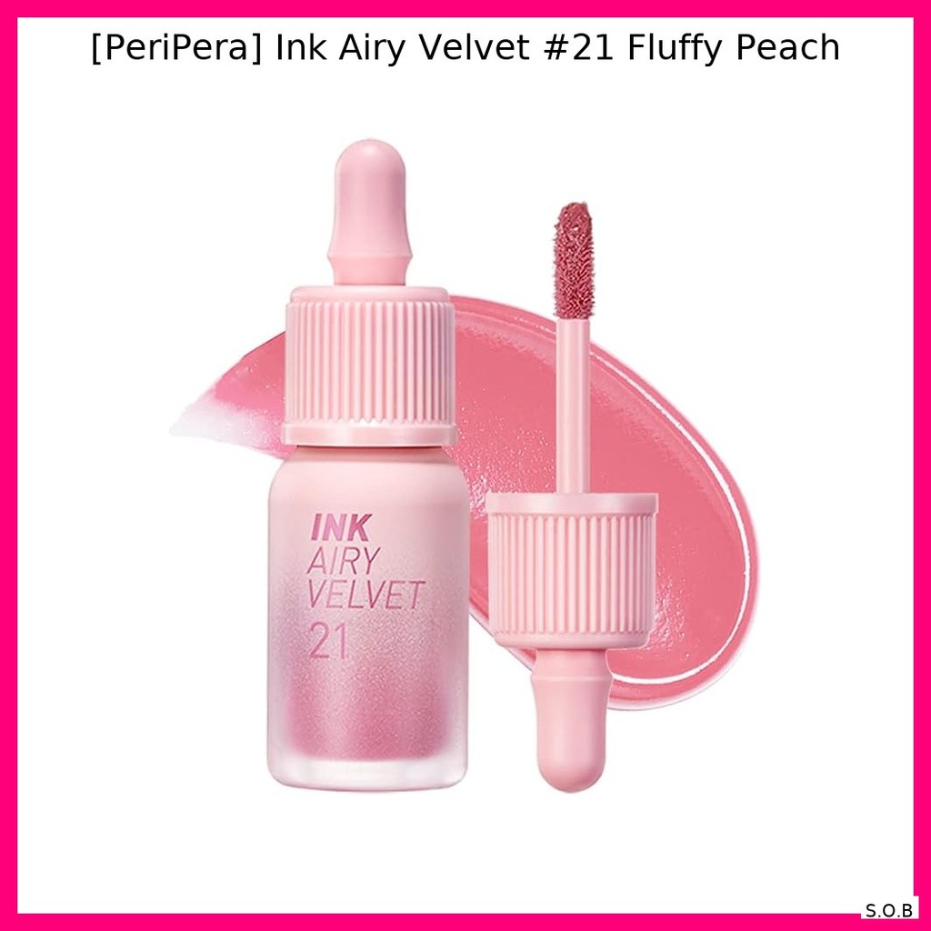 [PeriPera] Ink Airy Velvet #21 พีชฟู / น้ําหนักเบา Hydrati by SOB