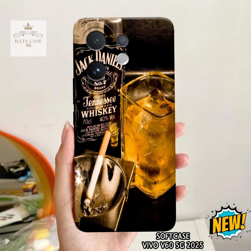 เคส HP Vivo V60 5G 2025 - เคส Vivo V60 5G ล่าสุด - เคสเครื่องดื่ม Motif - ตัวป้องกันมือถือ - Vivo V6