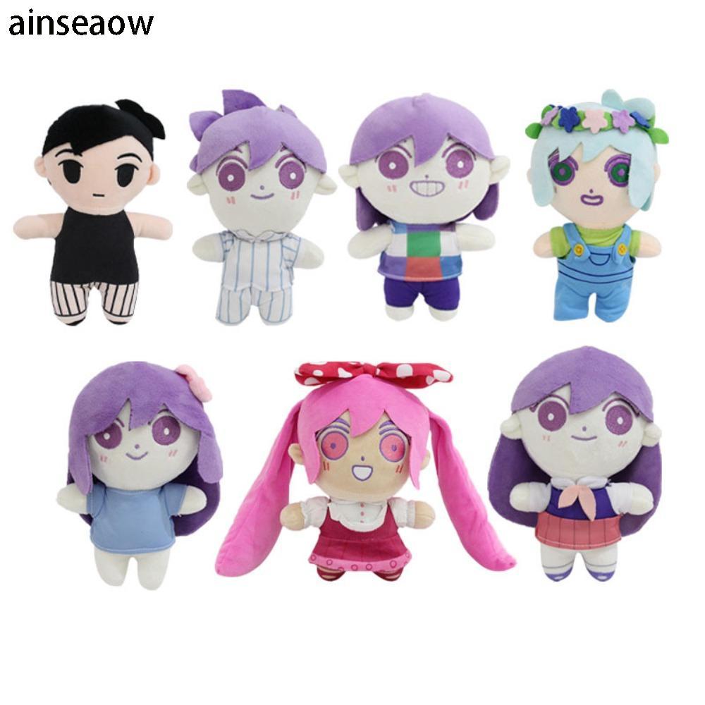 AENSEAOW OMORI ตุ๊กตาตุ๊กตา, 20 ซม.สินค้าคอสเพลย์ Props, ของขวัญ Omori Omori ตุ๊กตาเกมที่เกี่ยวข้องต