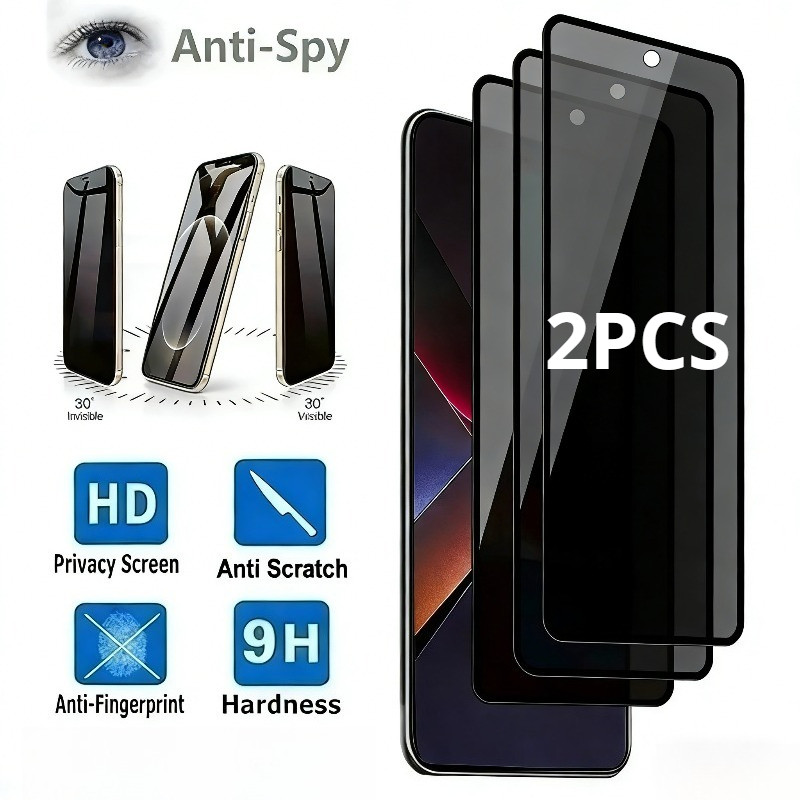 1-2 ชิ้น Anti Spy กระจกนิรภัยสําหรับ Vivo V1838T V1836A V1832A V1831A V1829A V1821A V18181813A V1809