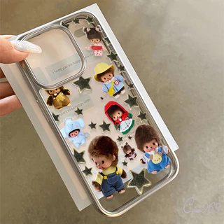 เคสไอโฟน 17 สำหรับ IPhone 17 12 16 15 11 13 Pro Max 7 14 8 15 Plus X XS Max SE 2020 เคสโทรศัพท์รูปตุ๊กตาโมจิชิสุดน่ารัก