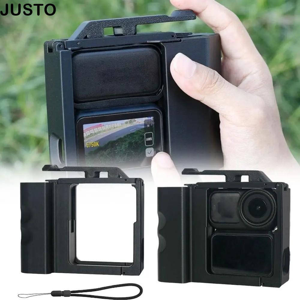 JUSTO Xplorer Grip Kit กรอบรูปกล้อง,พลาสติก Quick Release กล้อง Grip Handle, ปุ่มชัตเตอร์น้ําหนักเบา