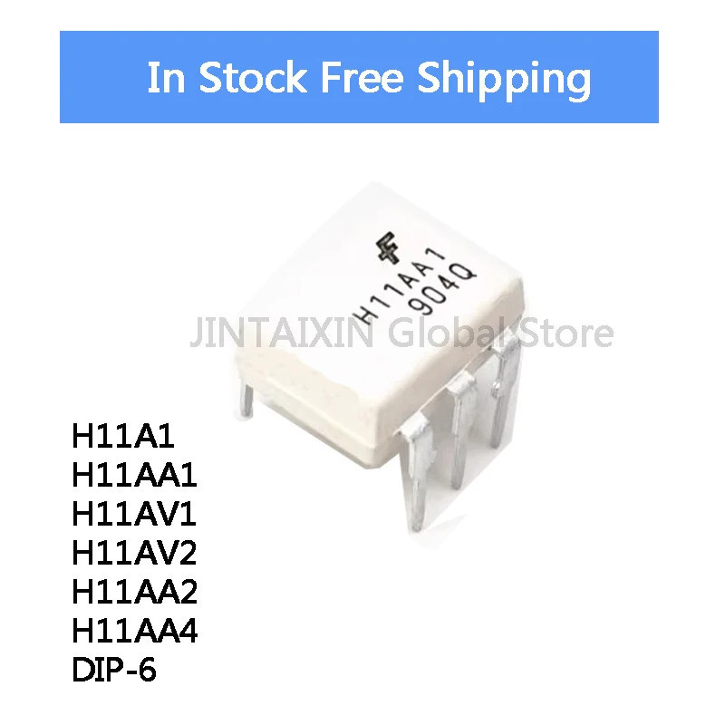 5 ชิ้น H11A1 H11AA1 H11AV1 H11AV2 H11AA2 H11AA4 DIP-6 Optocoupler ชิป IC ในสต็อกขายส่ง