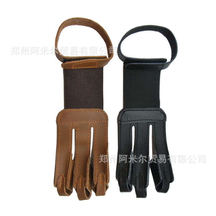 Finger Protector Cowhide Bow and Arrow Protective Gear Hand Guard Arm Guard Chest Guard Finger Guard