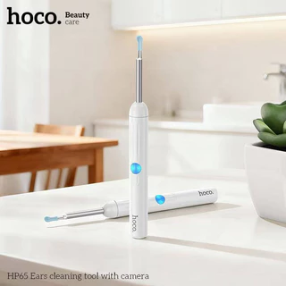 HOCO HP65 ไม้แคะหูอัจฉริยะ พร้อมกล้อง 360° HD ดูภาพเรียลไทม์ผ่านมือถือ ปลอดภัย พกพาง่าย ไม้แคะหูติดกล้อง hc6