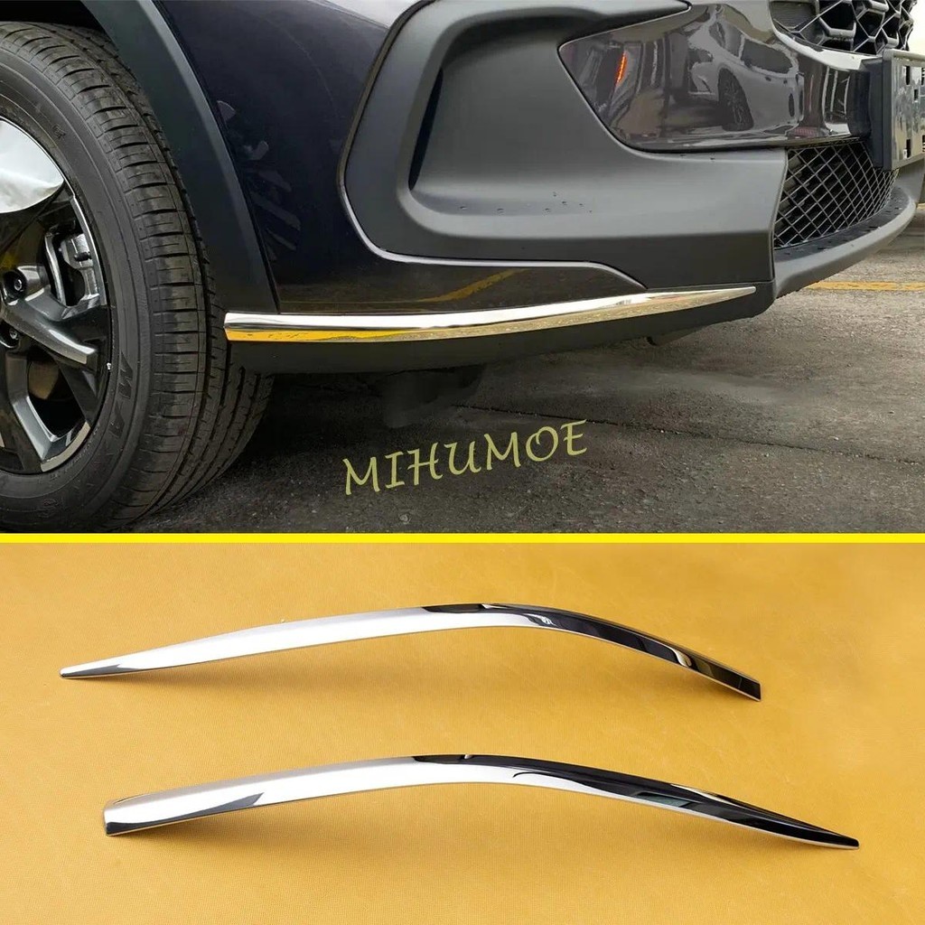 สําหรับ 2023-2024 Honda ZRV ZR-V 2 ชิ้นสแตนเลสกันชนหน้ามุม Protector Guard Fender