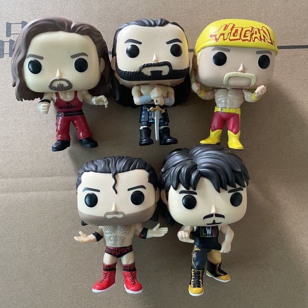 ▲[WWE ของแท้] ฟิกเกอร์หัวโต Eddie Grey Rodru McGintel Hook Hawgen Kevin Nash Scott Hall+